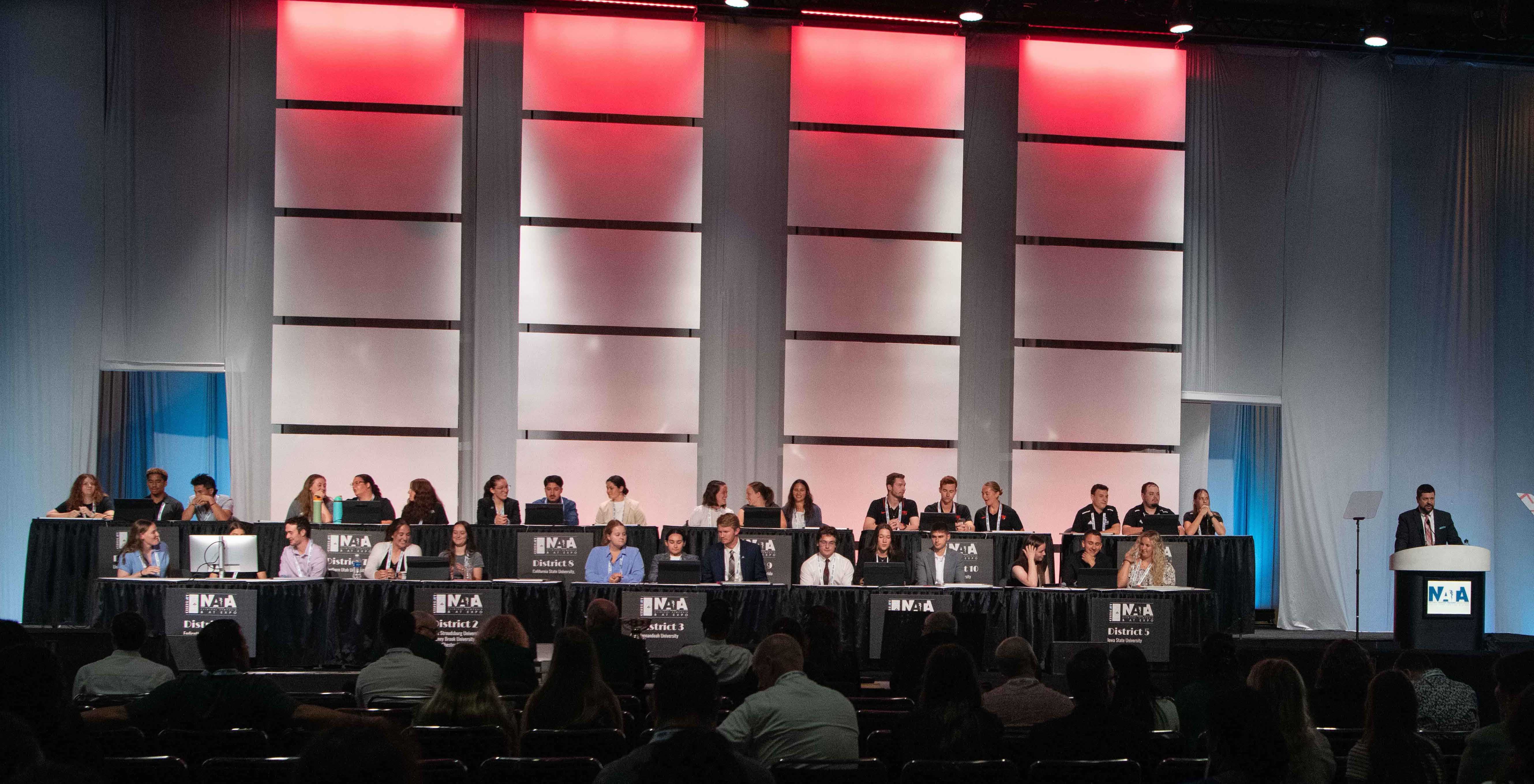 Photo of quiz bowl stage